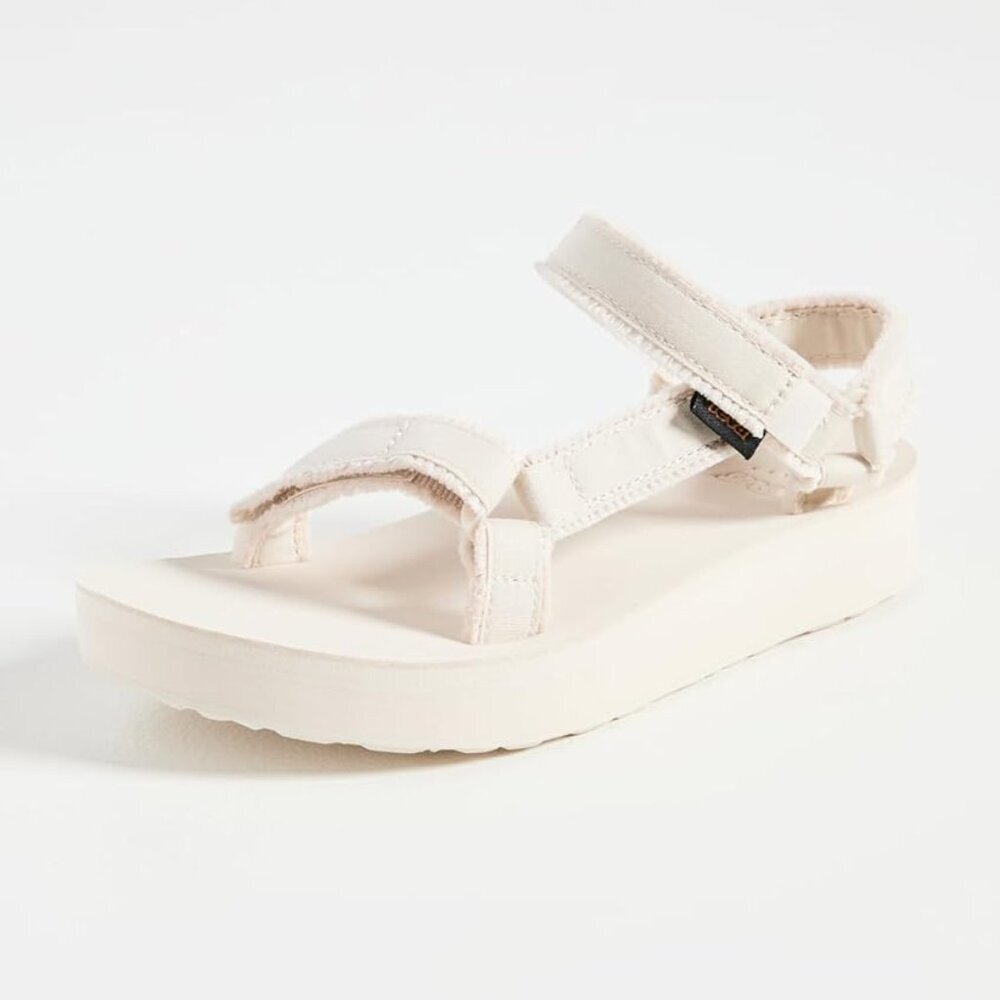Women's Canvas Sandals Rubber Sole Adjustable Flip Flops Casual Comfort - Picture 2 of 4